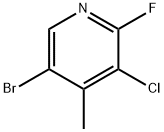 Pyridine, 5-bromo-3-chloro-2-fluoro-4-methyl- Struktur