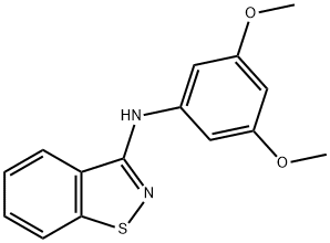 1,2-Benzisothiazol-3-amine, N-(3,5-dimethoxyphenyl)- Struktur