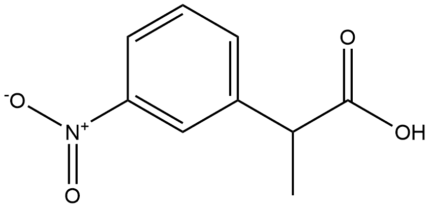 Benzeneacetic acid, α-methyl-3-nitro-, (-)- Struktur