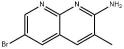 1,8-Naphthyridin-2-amine, 6-bromo-3-methyl- Struktur