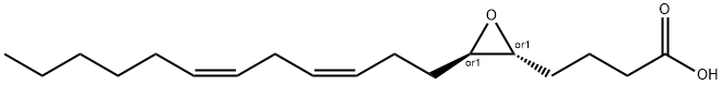 2-Oxiranebutanoic acid, 3-(3Z,6Z)-3,6-dodecadien-1-yl-, (2R,3R)-rel- Struktur