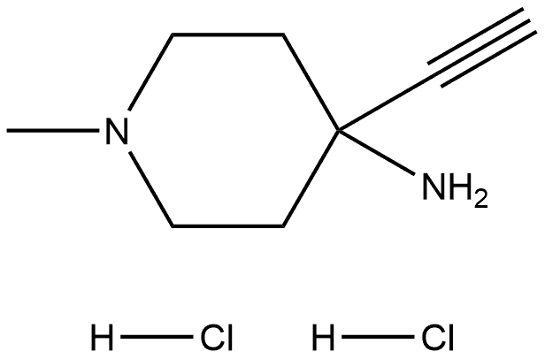 4-Piperidinamine, 4-ethynyl-1-methyl-, hydrochloride (1:2) Struktur