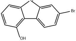 1-Dibenzofuranol, 7-bromo- Struktur