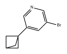 Pyridine, 3-bicyclo[1.1.1]pent-1-yl-5-bromo- Struktur