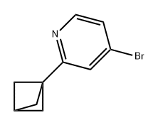 Pyridine, 2-bicyclo[1.1.1]pent-1-yl-4-bromo- Struktur