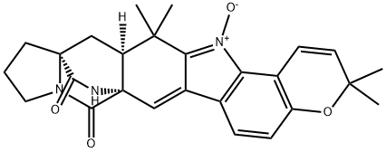 8H,10H-7a,12a-(Iminomethano)indolizino[6,7-h]pyrano[3,2-a]carbazole-8,16-dione, 3,11,12,13,13a,14-hexahydro-3,3,14,14-tetramethyl-, 15-oxide, (7aS,12aS,13aS)- Struktur