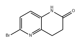 1,5-Naphthyridin-2(1H)-one, 6-bromo-3,4-dihydro- Struktur