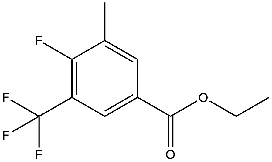 ethyl 4-fluoro-3-methyl-5-(trifluoromethyl)benzoate Struktur