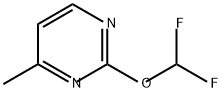 Pyrimidine, 2-(difluoromethoxy)-4,-methyl- Struktur