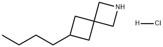 2-Azaspiro[3.3]heptane, 6-butyl-, hydrochloride (1:1) Struktur