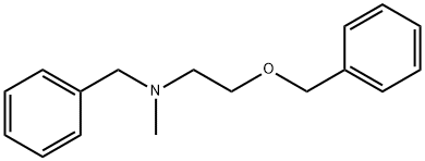 Benzenemethanamine, N-methyl-N-[2-(phenylmethoxy)ethyl]- Struktur