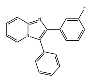 Imidazo[1,2-a]pyridine, 2-(3-fluorophenyl)-3-phenyl- Struktur