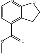 Furo[2,3-b]pyridine-4-carboxylic acid, 2,3-dihydro-, methyl ester Struktur