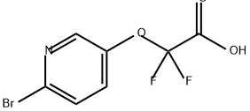 Acetic acid, 2-[(6-bromo-3-pyridinyl)oxy]-2,2-difluoro- Struktur