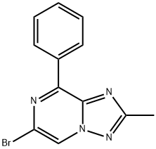 6-Bromo-2-methyl-8-phenyl[1,2,4]triazolo[1,5-a]pyrazine Struktur