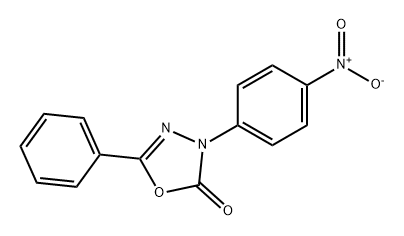 1,3,4-Oxadiazol-2(3H)-one, 3-(4-nitrophenyl)-5-phenyl- Struktur