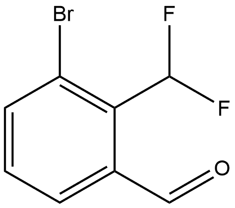 3-Bromo-2-(difluoromethyl)benzaldehyde Struktur