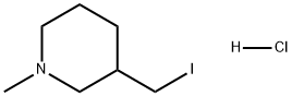 Piperidine, 3-(iodomethyl)-1-methyl-, hydrochloride (1:1) Struktur