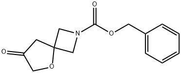 Phenylmethyl 7-oxo-5-oxa-2-azaspiro[3.4]octane-2-carboxylate Struktur