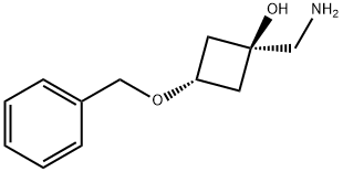 Cyclobutanol, 1-(aminomethyl)-3-(phenylmethoxy)-, cis- Struktur