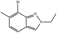 7-Bromo-2-ethyl-6-methyl-2H-indazole Struktur