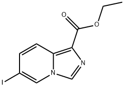 Imidazo[1,5-a]pyridine-1-carboxylic acid, 6-iodo-, ethyl ester Struktur