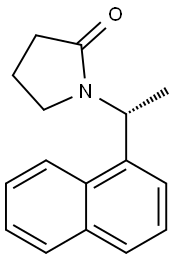 2-Pyrrolidinone, 1-[(1R)-1-(1-naphthalenyl)ethyl]- Struktur