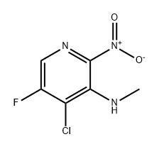 3-Pyridinamine, 4-chloro-5-fluoro-N-methyl-2-nitro- Struktur