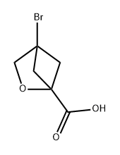 2-Oxabicyclo[2.1.1]hexane-1-carboxylic acid, 4-bromo- Struktur