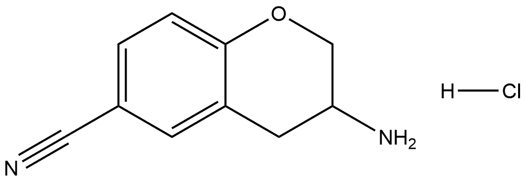 3-aminochromane-6-carbonitrile hydrochloride Struktur