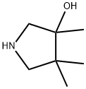 3,4,4-Trimethyl-3-pyrrolidinol Struktur