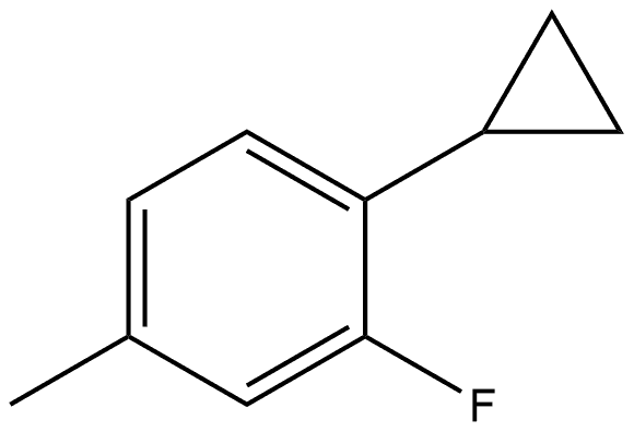 1-Cyclopropyl-2-fluoro-4-methylbenzene Struktur