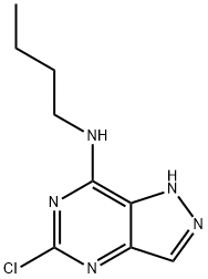 1H-Pyrazolo[4,3-d]pyrimidin-7-amine, N-butyl-5-chloro- Struktur