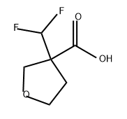 3-Furancarboxylic acid, 3-(difluoromethyl)tetrahydro- Struktur