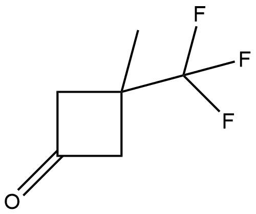 3-Methyl-3-(trifluoromethyl)cyclobutanone Struktur