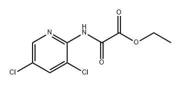 Acetic acid, 2-[(3,5-dichloro-2-pyridinyl)amino]-2-oxo-, ethyl ester Struktur