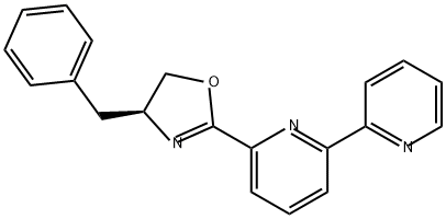 2,2'-Bipyridine, 6-[(4S)-4,5-dihydro-4-(phenylmethyl)-2-oxazolyl]- Struktur