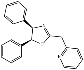 Pyridine, 2-[[(4R,5S)-4,5-dihydro-4,5-diphenyl-2-oxazolyl]methyl]- Struktur