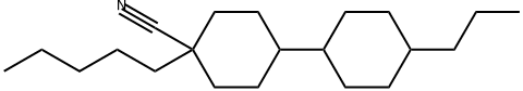 [1,1'-Bicyclohexyl]-4-carbonitrile, 4-pentyl-4'-propyl- Struktur