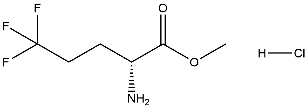 D-Norvaline, 5,5,5-trifluoro-, methyl ester, hydrochloride (1:1) Struktur