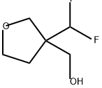 3-Furanmethanol, 3-(difluoromethyl)tetrahydro- Struktur