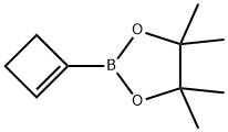 1,3,2-Dioxaborolane, 2-(1-cyclobuten-1-yl)-4,4,5,5-tetramethyl- Struktur