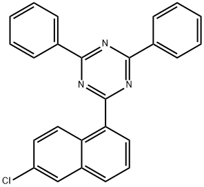 1,3,5-Triazine, 2-(6-chloro-1-naphthalenyl)-4,6-diphenyl- Struktur