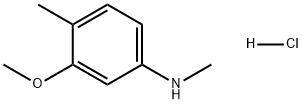 Benzenamine, 3-methoxy-N,4-dimethyl-, hydrochloride (1:1) Struktur