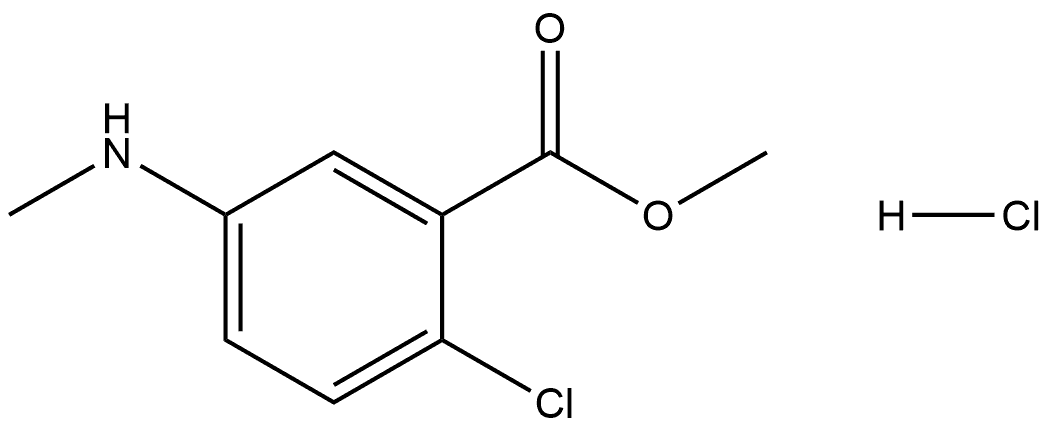 methyl 2-chloro-5-(methylamino)benzoate hydrochloride Struktur