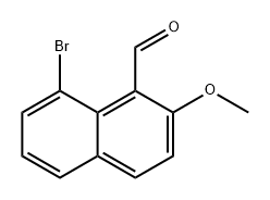 1-Naphthalenecarboxaldehyde, 8-bromo-2-methoxy- Struktur