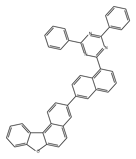 1,3,5-Triazine, 2-(6-benzo[b]naphtho[1,2-d]furan-3-yl-1-naphthalenyl)-4,6-diphenyl- Struktur