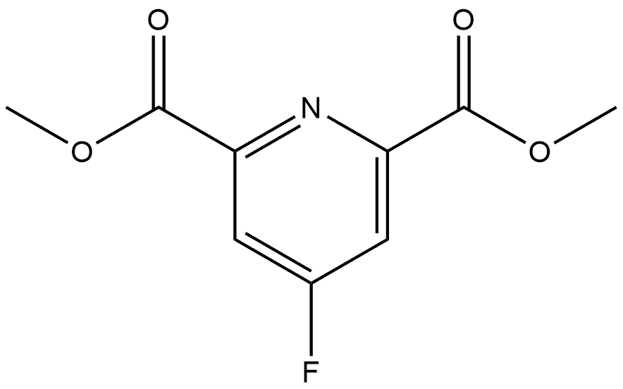 2,6-Dimethyl 4-fluoro-2,6-pyridinedicarboxylate Struktur