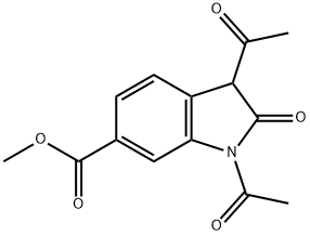 1,3-二乙酰-2-氧吲哚啉-6-甲酸甲酯, 2770008-35-8, 結(jié)構(gòu)式