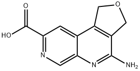 4-Amino-1,3-dihydrofuro[3,4-c][1,7]naphthyridine-8-carboxylic acid Struktur